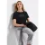 Street One Dames Basic shirt met print in Zwart