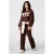 MS Mode corduroy wide leg broek – bruin