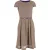 Max Mara Ceintuur Midi-jurk van Kanten in Bruin Polyester