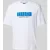 Hugo Blue T-shirt met labelprint, model ‘Newromi’