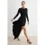 TRENDYOLMİLLA Dames Zwart Effen Kort / Mini Lang Bodycon Jurken