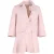 Red Valentino Flared Hem Jas in Roze Wol