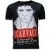 Local Fanatic Scarface red scar digital rhinestone t-shirt