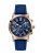 GUESS Analoog horloge ‘PARKER’  donkerblauw / goud