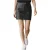 Dames zwarte leren Biker potlood korte minirok – Grace