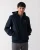 Donker marineblauw softshelljack met fleece aan de achterkant van Lyle & Scott