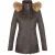 Dames slim fit leren parka-jas met capuchon-Northam
