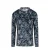 No Way Monday longsleeve met all over print blauw/donkerblauw/ecru