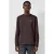 QS regular fit longsleeve – donkerbruin