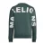 Malelions regular fit sweater met backprint – grijsgroen