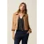 Oltre Short Jacket In Soft Fabric Brown