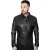 Heren retro leren overhemd jeansjack-Beijing