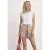 Street One Dames Shirt met hangende schouders en boothals in Wit