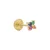 Piercing Luxenter, Phanvi Sterling Zilver 925 en Multicolour Zirkonia afgewerkt in 18 karaat geel goud