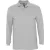 SOLS Heren Winter II gemêleerd poloshirt met lange mouwen (Grijze Melange)