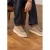 Manfield – Heren – Beige nubuck sneakers –