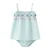 Mango Kids korte jurk met borduursels – lichtblauw