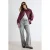 TRENDYOLMİLLA Dames Grijs Effen Wijde pijp Hoge taille Jeans