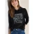 Cecil Dames Hoodie shirt met folieprint in Zwart