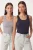Fitted U-hals Gebreide 2-Pack Tanktop