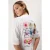 TRENDYOLMİLLA Dames Wit Grafisch Kort Oversized T-shirts
