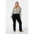 MS Mode high waist flared jeans zwart
