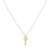 Luxenter Sterling Zilver 925 halsketting afgewerkt met 18K geel goud – Dikar