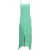 De Attico strappy midi-jurk in groene viscose.