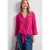 Street One Dames 3/4-mouwen blouse met knoopdetail in Pink