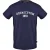 Aquascutum Heren-T-shirt met gebogen logo en ronde hals (Marine)