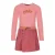 NONO midi jurk met tekst – roze