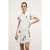 Motivi Floral Pattern Mini Dress White