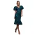 Wijd uitlopende jurk voor dames Goddiva Midi Sequin Lace