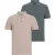 AllSaints Reform Ss Polo 2 Pac Ashy Blue/taupe