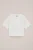 WE Fashion – Meisjes T-shirt met embroideries – Oversized – Gebroken wit – Katoen –