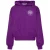 Gebroken wit handpijlontwerp Boxy Fit paarse oversized hoodie