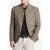 John Varvatos Slim Fit Button Closure Soft Jacket With Olive Leaf