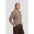 Ruby gebreide vest met pailletten taupe