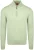 Suitable Merino Half Zip Trui Lichtgroen