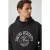 Oversized sweater met capuchon en print