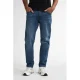 Petrol Industries regular tapered fit jeans RUSSEL met riem vintage blue