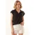 Textuur Polo Shirt Blouse met Knopsluiting