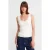 Geribbelde Mouwloze Cami Blouse