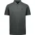 No Excess Polo pique garment dyed dark steel