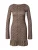 Monki Jurk  bruin / zwart