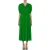 Moschino Midi Dress In Fluid MoirÉ Green
