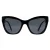 Versace VE4417U 535887 zwart patroon donkergrijze zonnebril