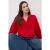 TRENDYOLMİLLA Dames Rood Effen Lang Regular fit Sweatshirts