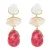 PIECES oorbellen PCPALINA ecru/roze