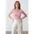 Slim Fit V-hals Jersey Blouse